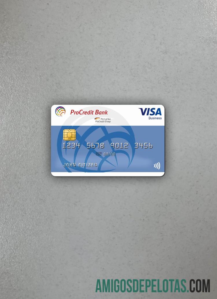 Alemanha ProCredit Bank VISA Business Photolook Front exemplo real